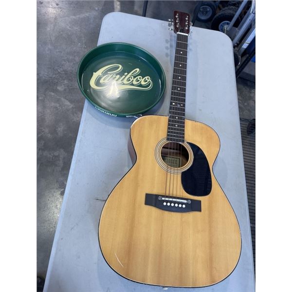 CARIBOO TRAY AND ACOUTSTIC GUITAR