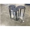 Image 1 : SET OF 3 PLASTIC STACKING STOOLS