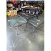 Image 3 : 3 GLASS TOP COFFEE TABLES