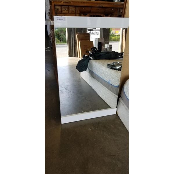 NEW WHITE FRAMED MIRROR