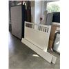 Image 1 : QUEENSIZE WHITE BEDFRAME W/ BOX SPRING