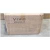 Image 3 : VIVO 63 X 47 VINTAGE BROWN CORNER ELECTRIC SIT TO STAND DESK WITH BLACK ELECTRIC ASINGLE MOTORO DESK