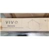 Image 4 : VIVO 63 X 47 VINTAGE BROWN CORNER ELECTRIC SIT TO STAND DESK WITH BLACK ELECTRIC ASINGLE MOTORO DESK