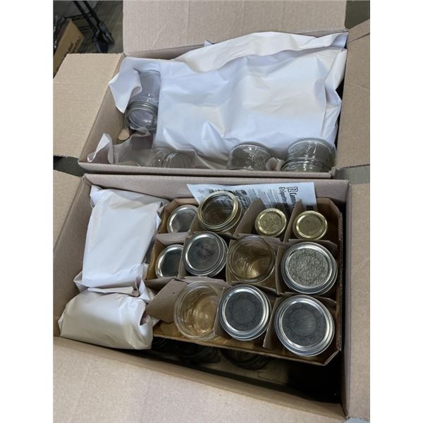 2 BOXES OF CANNING JARS