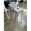 Image 2 : SET OF 4 METAL STACKING BAR STOOLS