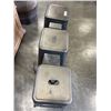 Image 1 : SET OF 3 METAL STACKING BAR STOOLS