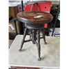 Image 1 : ANTIQUE STOOL W/ GLASS FEET