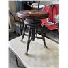 Image 2 : ANTIQUE STOOL W/ GLASS FEET