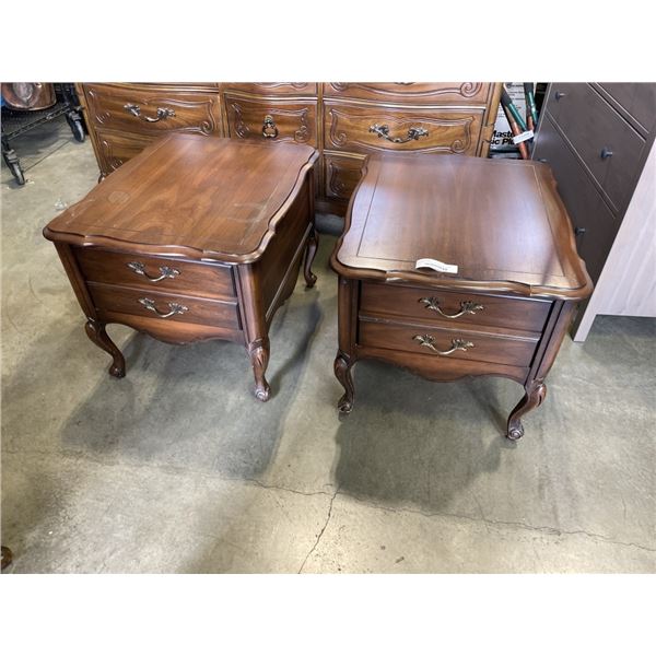 PAIR OF FRENCH PROVINCIAL DEILCRAFT ENDTABLES