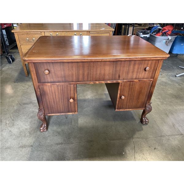 VINTAGE DESK W/ BUILT IN RECORD PLAYER