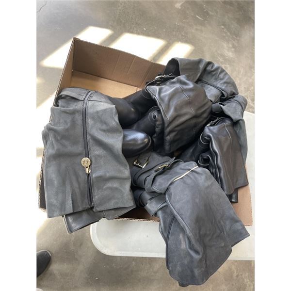 5 PAIRS OF LADIES LEATHER BOOTS