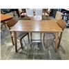 Image 1 : MCM DINING TABLE WITH 3 CHAIRS
