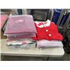 Image 1 : TRAY OF NEW CHRISTMAS THEMED COSTUMES, LADIES AND YOUTH SIZES