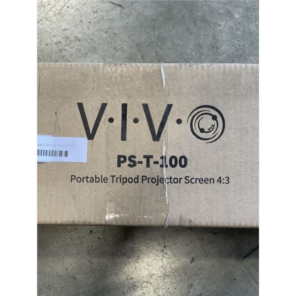 VIVO 100" PORTABLE TRIPOD  PROJECTOR SCREEN 4:3