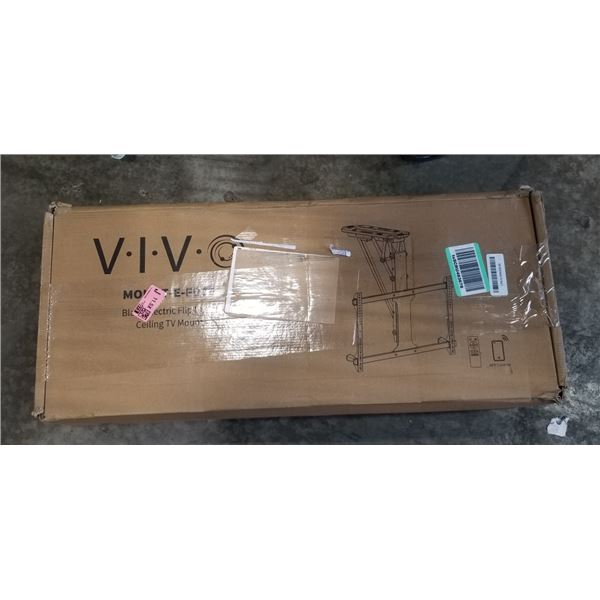 VIVO BLACK ELECTRIC FLIP DOWN CEILING TV MOUNT