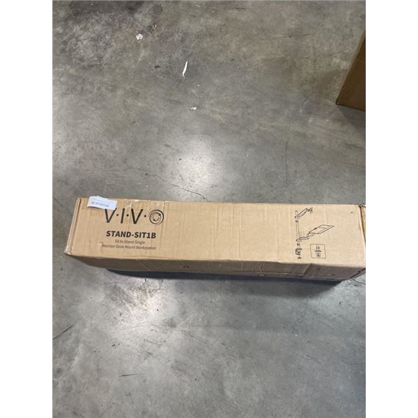 VIVO SIT TO STYAND SINGLE MONITOR DESK MOUNT WORK STATION