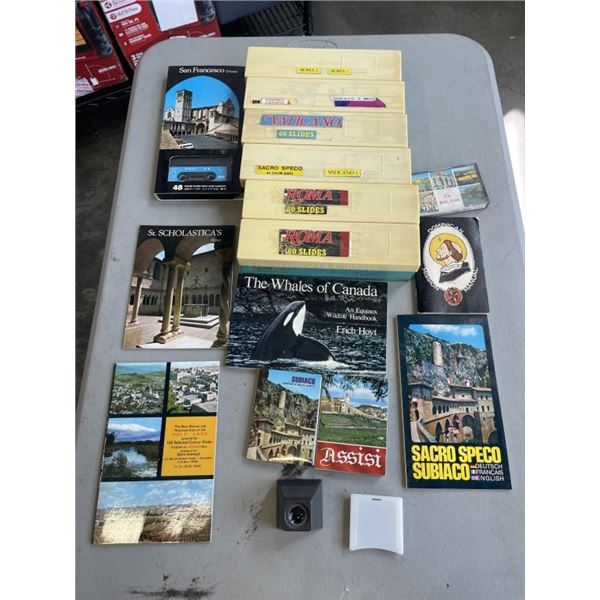 COLLECTION OF VATICANO  SLIDES AND MANUAL SLIDE VIEWER