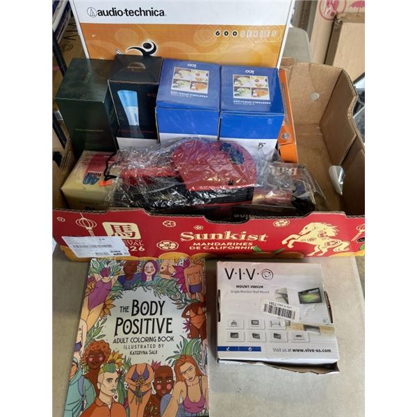 LARGE LOT OF HOUSEHOLD ITEMS - HOT TOOLS, WATEPIK, FRY CUTTERS, ETC