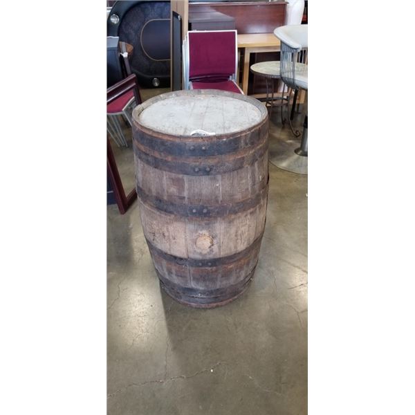 ANTIQUE OAK BARREL