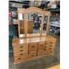 Image 1 : VINTAGE OAK PALISAR DRESSER W/ MIRROR