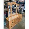 Image 2 : VINTAGE OAK PALISAR DRESSER W/ MIRROR