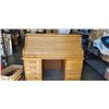 Image 1 : VINTAGE OAK ROLL TOP DESK