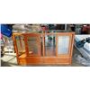 Image 1 : VINTAGE WOOD DISPLAY CABINET
