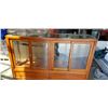 Image 2 : VINTAGE WOOD DISPLAY CABINET