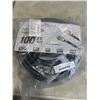 Image 1 : AS NEW BLACK 100FT LIFE SUPPLY HEAVY DUTY INDOOR OUTDOOR 3 WIRE GROUNDED LIGHTED EXTENSION, 10AWG