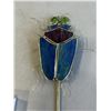 Image 2 : 7 GARDEN STAIN GLASS BUG FIGURINES