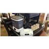Image 1 : DR. BROWNS BOTTLE STERILIZER AND WIPE WARMER, BOTH WORKING , AND 3 SMALL PLANT POTS ON TRAY