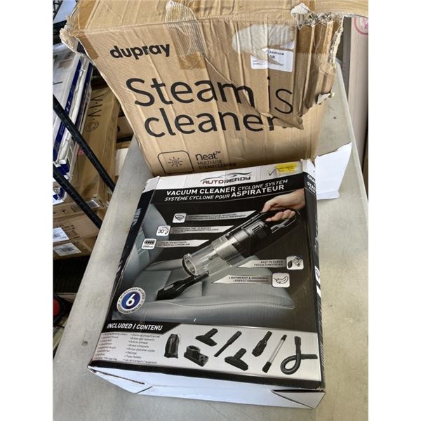 HANDHELD VACUUM CLEANER AND STEAM CLEANER