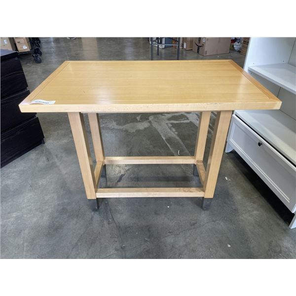 MAPLE FINISH CRAFTING TWO TIER TABLE