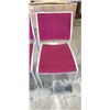 Image 3 : 4 RED SWAY CHAIRS