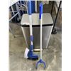 Image 1 : STAINLESS GARBAGE CAN, CAR SCRUB BRUYSH AND GARBAGE CLAW