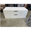 Image 1 : WHITE IKEA 2 DRAWER STORAGE CABINET