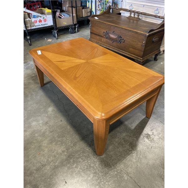 PALLISER LIFT TOP OAK COFFEE TABLE