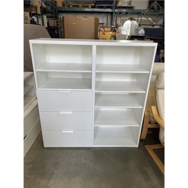WHITE IKEA STORAGE DISPLAY SHELF