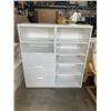 Image 1 : WHITE IKEA STORAGE DISPLAY SHELF