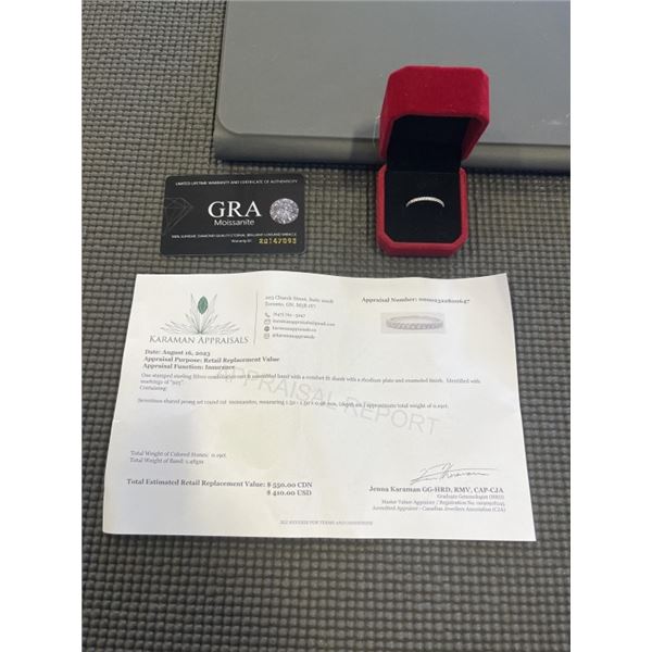 17 GRA CERTIFIED ROUND BRILLIANT CUT MOISSANITE STONES VVS D COLOR WITH THE MOISSANITE SET IN 4 CLAW