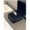 Image 4 : 5.00 CT GRA CERTIFIED ROUND BRILLIANT CUT MOISSANITE STONE VVS D COLOR SET WITH 2 TRIANGULAR CUT CUB