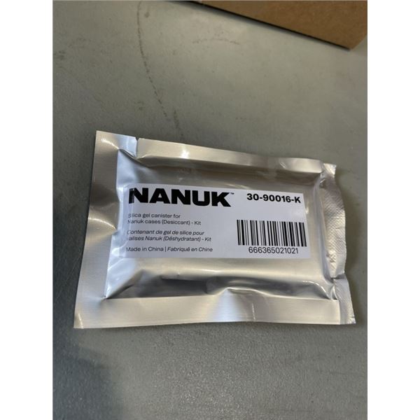 3 NEW PACKS OF NANUK SILICA GEL FOR NANUK CASES ALUMINUM REUSEABLE DESSICANT KITS