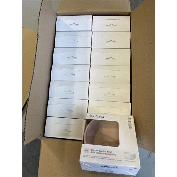 CASE OF NEW SILCONE INFANT/TODDLER BOWLS