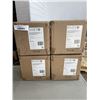 Image 1 : 4 NEW RIVET RUSTIC TEXTURED STONEWARE PLANTERS