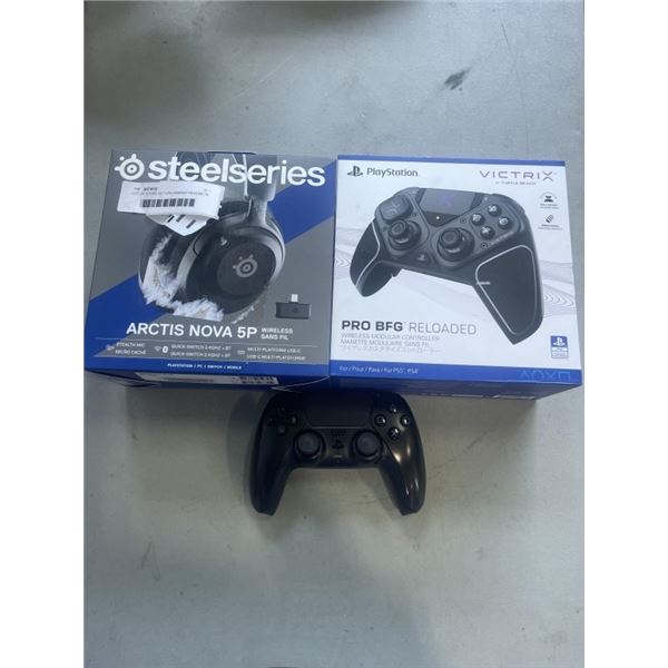 LOT OF STORE RETURN GAMING HEADSET VICTUS CONTROLLER AND PS5 DUAL SENSE EDGE CONTROLLER