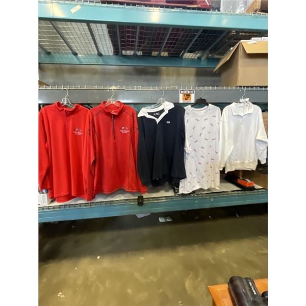 5 AS NEW SWEATERS AND SHIRTS - VARIOUS SIZES, INCLUDING ZARA, TOMMY HILFIGER
