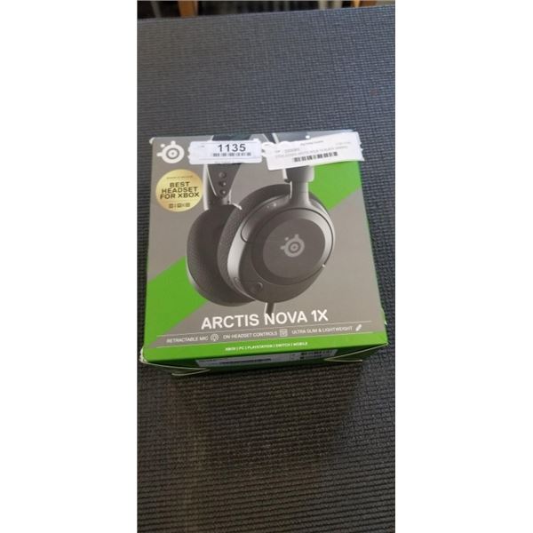 STEELSERIES ARCTIS NOVA 1X BLACK GAMING HEADSET - TESTED WORKING