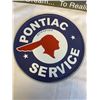 Image 2 : 2 METAL CAR SIGNS CORVETTE STING RAY AND PONTIAC SERVIVE