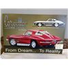 Image 3 : 2 METAL CAR SIGNS CORVETTE STING RAY AND PONTIAC SERVIVE