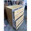 Image 3 : MAPLE FINISH 5 DRAWER HIGHBOY DRESSER